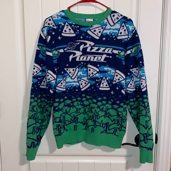 pizza planet christmas sweater
